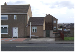 Existing house and ground where Eco house is planned. 